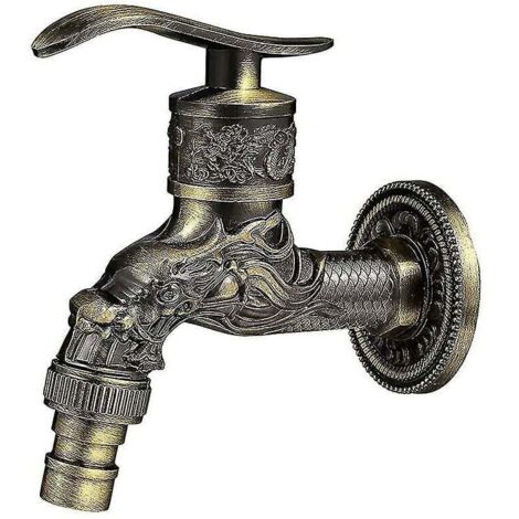 Rubinetto Da Giardino In Ottone, G1/2, Maniglia A Leva, 1.6 MPa - Ideale Per Esterno - 2