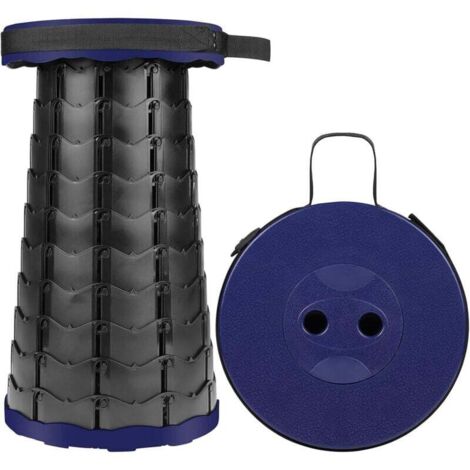 MKBK Sgabello telescopico regolabile quadrato sgabello da campeggio, sgabello pieghevole da esterno per campeggio, escursionismo, sgabello più grande area quadrata e capacità di carico 220 kg (verde