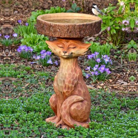 Bagno Per Uccelli Da Giardino In Resina Leggera, Fontana D'acqua Con Supporto Stabile, Per Cortile E Prato