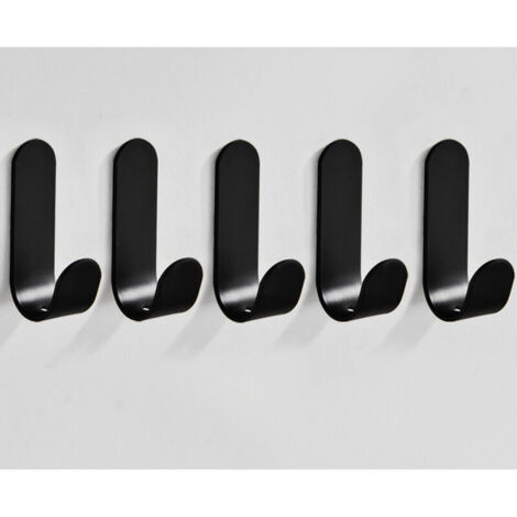 Set da 2 ganci adesivi da parete - portasciugamani per bagno, appendi strofinacci da cucina, appendiabiti adesivo in acciaio inox, Argento | Leroy Merlin