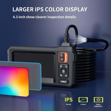 Endoscopio Per Smartphone 1080p HD – Sonda 3,9mm, 6 LED, Impermeabile IP67, Senza Wi-Fi, Per Ispezioni, Compatibile IOS/Android