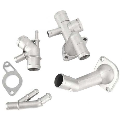 Raccordo per tubo flessibile in lega di alluminio Raccordo per tubo dell' acqua adatto per 335i 11537541992 11537544638(Nero