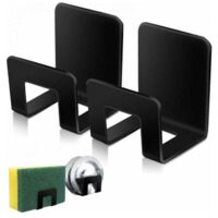 Realand 4 supporti per spugna per lavello da cucina, in acciaio