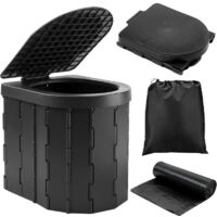 Toilette Portatile Da Campeggio Pieghevole | WC Unisex Per Auto E Viaggi