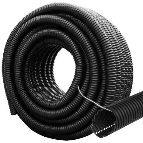 Tubo Corrugato Cavidotto dn 40mm 50 Metri, Guaina Flessibile, Matassa Polietilene Passacavi Cablaggio Impianto Elettrico, Bobina Flex