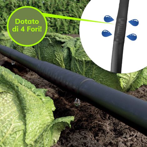 Tubo Irrigazione A Goccia 100 Mt - Ala Gocciolante 4 Fori, Passo 30 Cm, Diametro 16 Mm - Foto 5