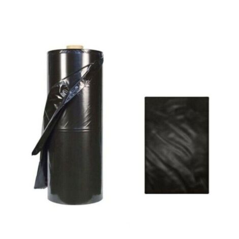 Telo Pacciamatura Senza Foro, Varie Misure Fino a 1000 Metri, Telone Nero Film Pacciamatura Pacciamante Elastico Tessuto Anti Erbacce 80 cm - 1000 mt