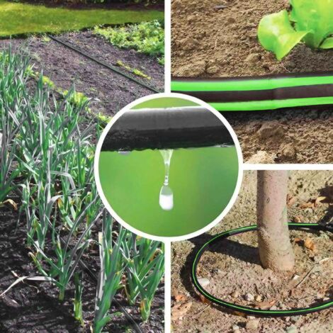 Ala Gocciolante 100 Mt &oslash; 20 Mm Passo 50 Cm, ACQUAVERDE, Tubo In Polietilene Doppio Foro Per Irrigazione A Goccia Nero 83969970