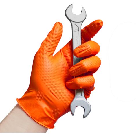 Guanti In Nitirle Arancione Senza Polvere Ico Nimek (100 Pz - Foto 9