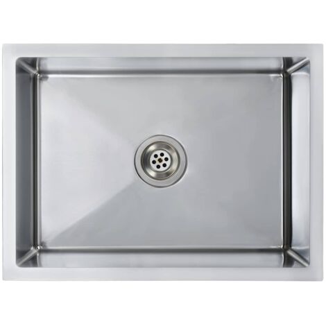 Fregadero de cocina hecho a mano acero inoxidable vidaXL213987