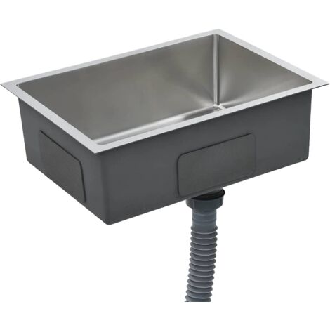 Fregadero de cocina hecho a mano acero inoxidable vidaXL213987