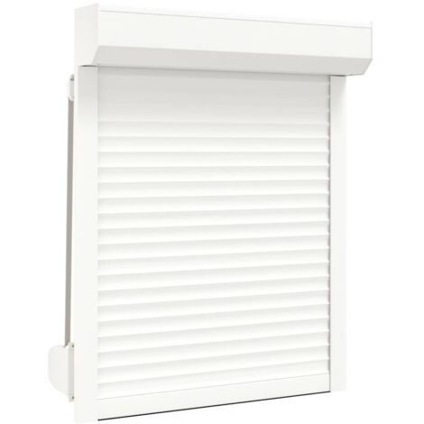 Persiana de aluminio blanca 80x100 cm vidaXL647598