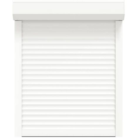 Persiana de aluminio blanca 80x100 cm vidaXL647598