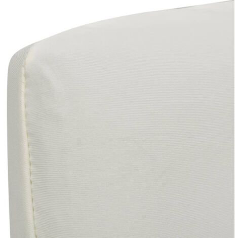 Funda de silla elástica recta 4 unidades crema vidaXL354719
