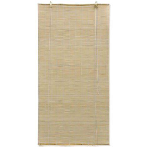 Persianas enrollables de bambú natural 80x160 cm vidaXL870188