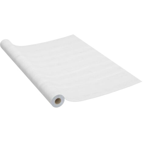 Láminas autoadhesivas para muebles PVC madera blanca 500x90 cm vidaXL943852