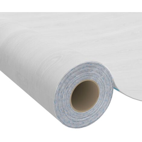 Láminas autoadhesivas para muebles PVC madera blanca 500x90 cm vidaXL943852