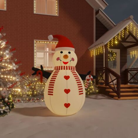 Muñeco de nieve hinchable con LED 250 cm vidaXL847128