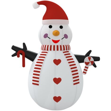 Muñeco de nieve hinchable con LED 250 cm vidaXL847128