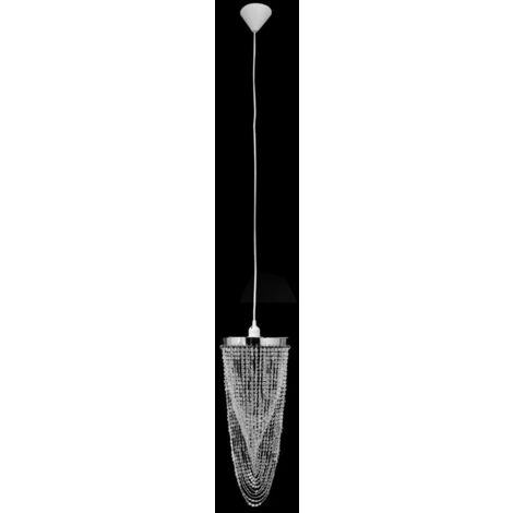 Lámpara colgante elegante con cristales, 22 x 58 cm vidaXL327553