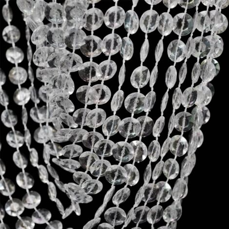 Lámpara colgante elegante con cristales, 22 x 58 cm vidaXL327553