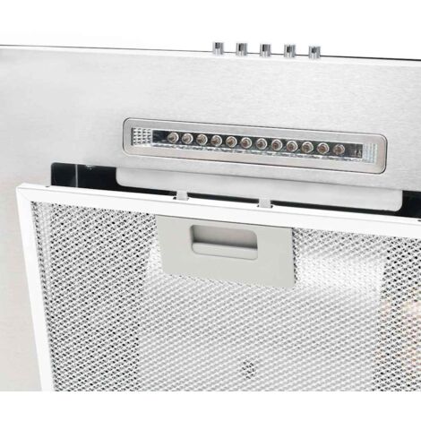 Campana extractora de pared 60 cm acero inoxidable 756 m³/h LED vidaXL585623