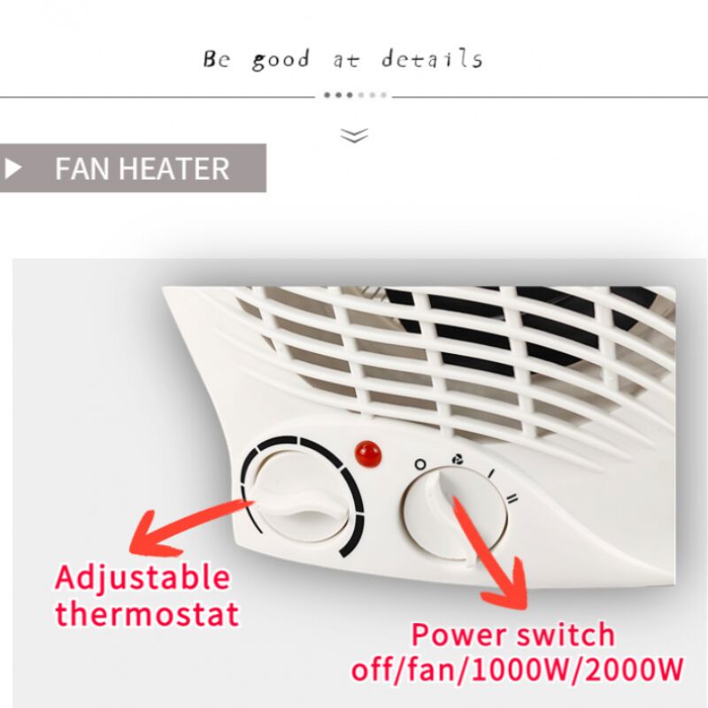 Radiateur Soufflant Salle de Bain avec Thermostat Réglable