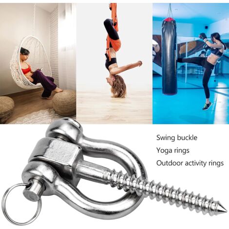 Wolketon Crochet De Plafond Capacité 360° Rotation Inoxydable 400KG Innovant Avec 304 Acier Suspension Pour Lampe Accrochante 91726720
