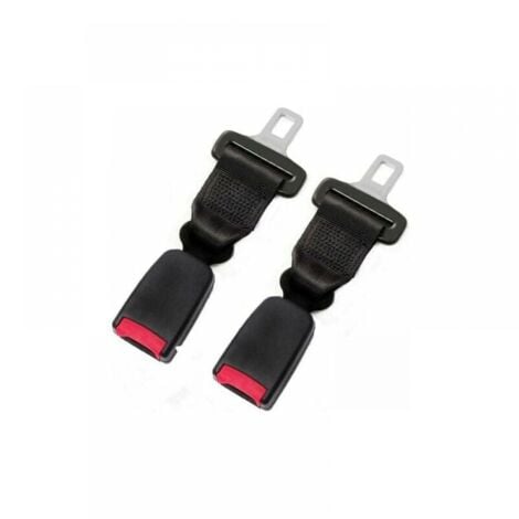 2pcs boucles de ceinture de sécurité véritable fibre de carbone alarme de  siège de voiture extincteur