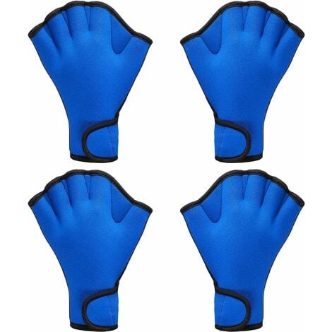 2 paires de gants de natation Aqua Fit Gants d'entraînement de