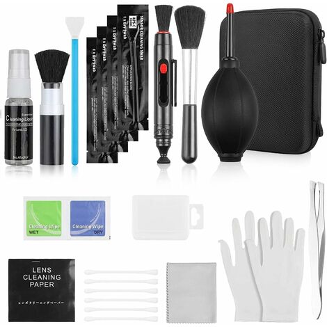 Kit de nettoyage d'appareil photo 9 en 1 objectif DSLR capteur d