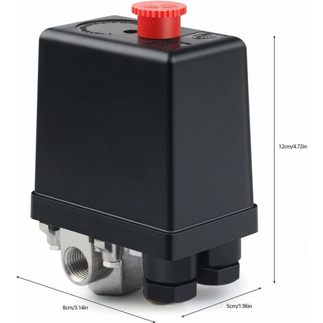 Réducteur de pression d'air comprimé 1/4 réducteur de pression Standard  européen 4 trous avec