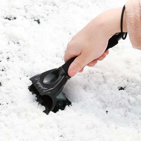 Enlèvement de brosse à neige de voiture avec grattoir à glace pour pare- brise avec grattoir
