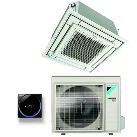 daikin vollflach-kassetten-klimagerät 12000 btu ffa35a9 r-32 wi-fi optional mit gitter inbegriffen klasse a++/a+ - italienische garantie r-32,wired control madoka schwarz brc1h52k,italien 2+2