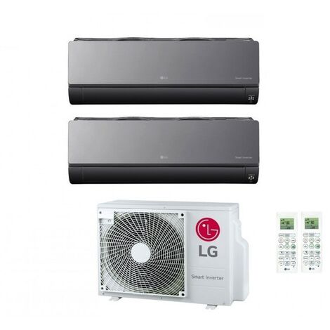 LG DUAL SPLIT INVERTER KLIMAANLAGE ArtCool 9+12 Serie mit MU2R15 UL0 R-32 9000+12000 integriert Wi-Fi