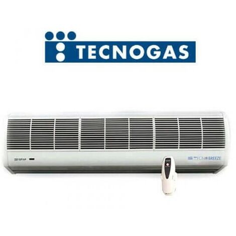 zentrifugal-luftschleier tecnogas tecnobreeze modell natural wind 90 90 cm mit fernsteuerung code 14201