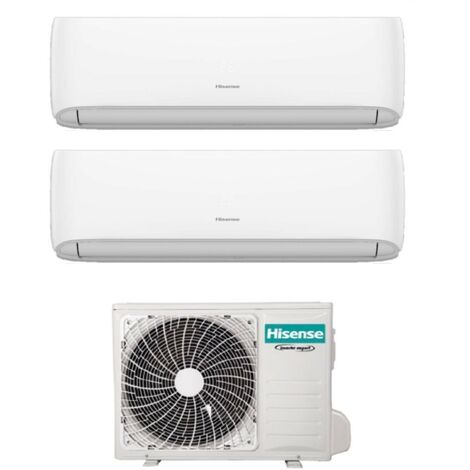 Hisense Dual Split Inverter-Klimaanlage HI-COMFORT 12+12 Serie mit 3AMW72U4RFA R-32 Wi-Fi Integrated 12000+12000 - Neu