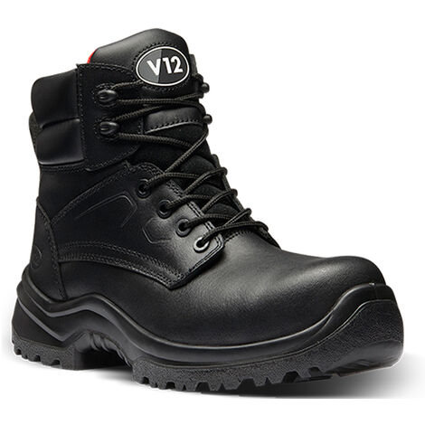 V12 Otter Lightweight Safety Work Boots Black (Sizes 3-13)