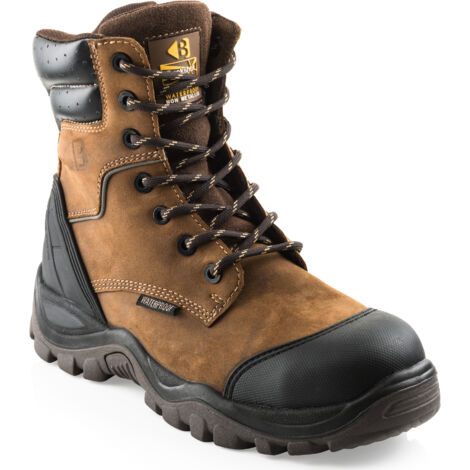 high lace work boots