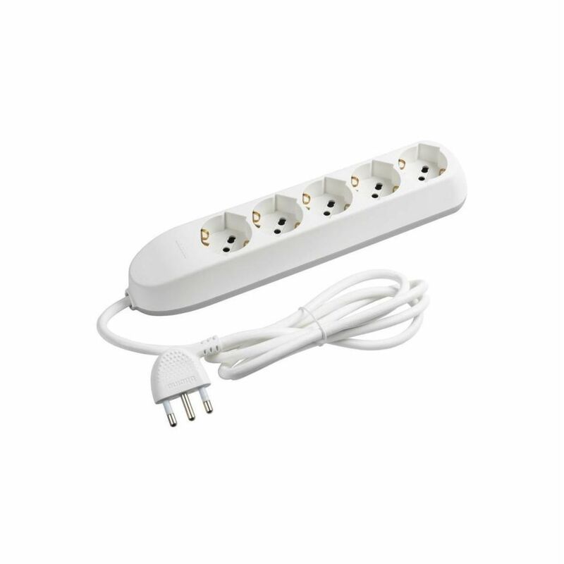 Ciabatta Multipresa BTICINO Poker 6 Posti - Con 2 USB E 4 Prese Schuko, Cavo 1.5m Bianco - Foto 11