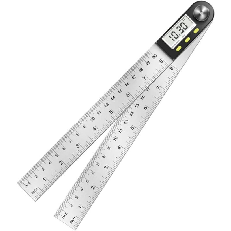 360 Grad 2-in-1 Winkel-Sucher Winkelmesser-Messgerät Digital-Lineal 7