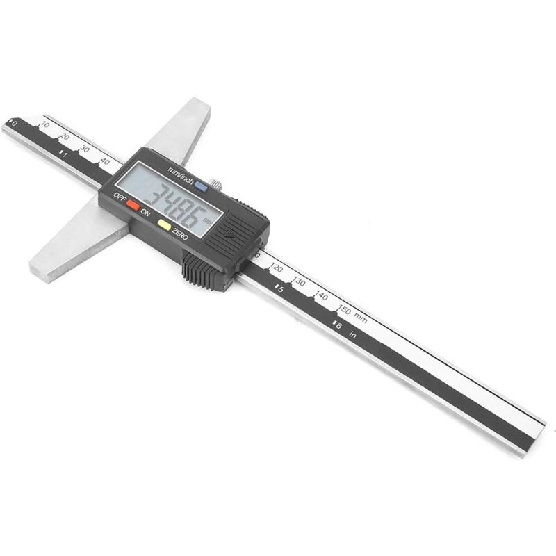 Yosoo Digitaler Tiefenmessschieber – 0–150 Mm, 0,01 Mm Auflösung, Edelstahl – Nonius-Messwerkzeug