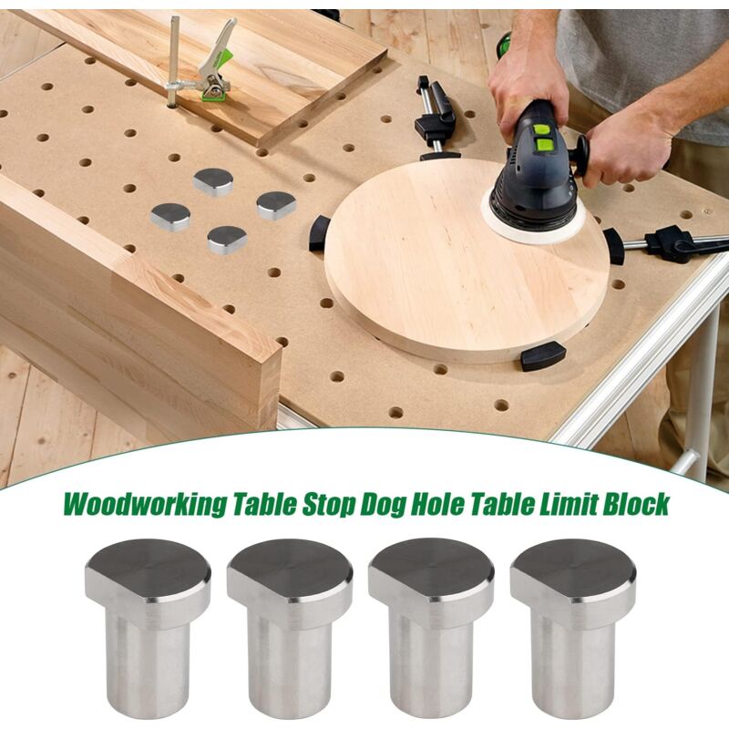 2 Stück Bank-Hund Klemmen – 20 Mm Loch, Aus Aluminiumlegierung, Für Holzbearbeitung, MFT Tische