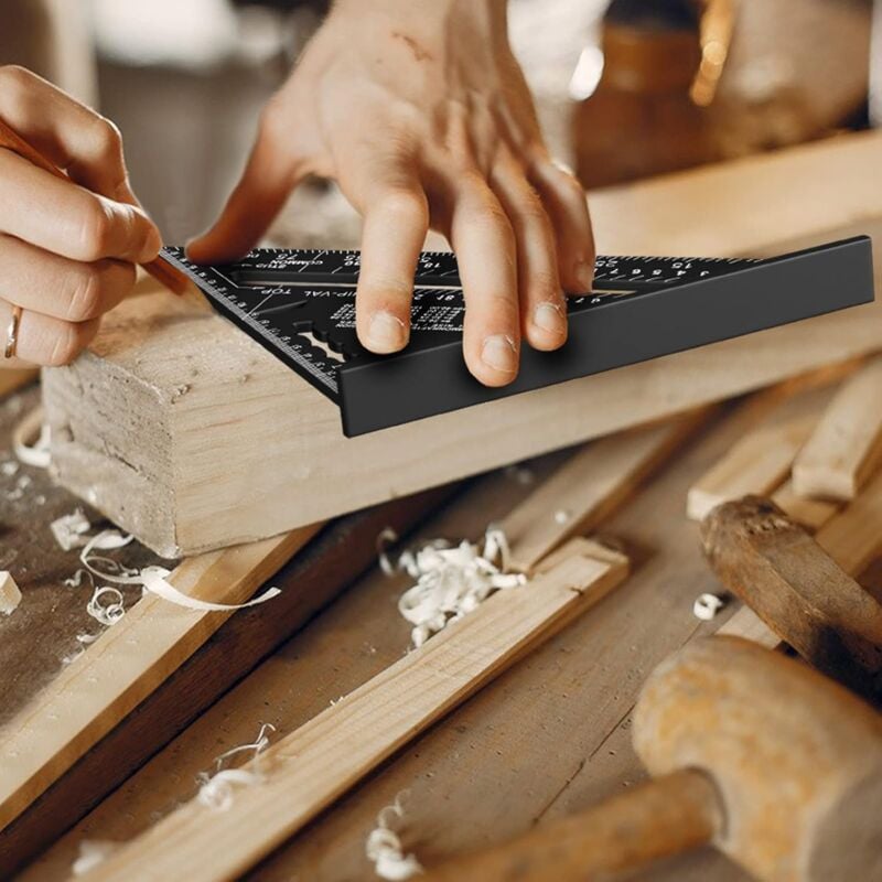 Riloventa Zimmermannswinkel 180mm – Präzisions-Dreieck Aus Aluminium