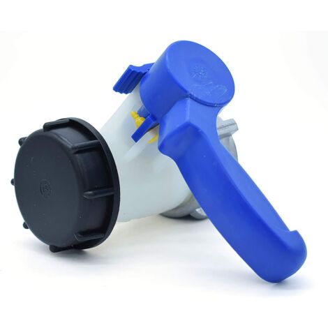 Absperrklappe mit schwimmender Mutter aus S60x6-Aluminium für 1000-Liter-IBC-Tank