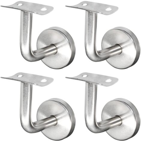 Handlaufstütze aus Edelstahl 304 für Treppengeländer, Wandstütze, Holzgeländer, silberfarben (4 Stück) (1/4)