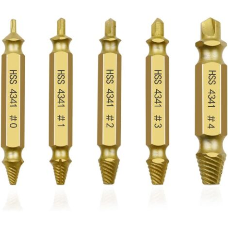 5-teiliges professionelles Schraubenausdreher-Set, Schraubenausdreher, Linksausdreher-Set