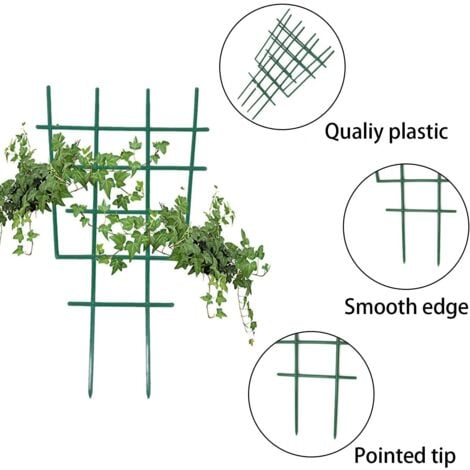 Pflanzenstützen Set - 4 Rankgitter Aus Kunststoff Für Kletterpflanzen