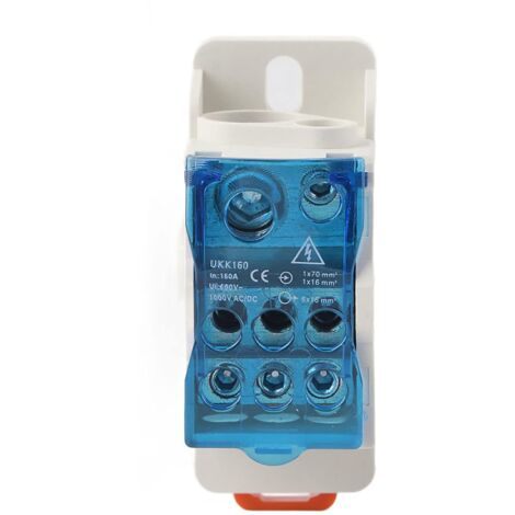 Klemmenverteilerkasten 4-stufig - 100A Maximalstrom Mit Staubabdeckung