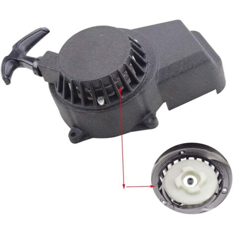 Aluminium-Starter-Starterpedale und -Teile, schwarze Easy-Pull-Niete, Ersatz für 47 cc, 49 cc, 2-Takt-Schaltschnalle, Pocket Bike, Dirt Bike